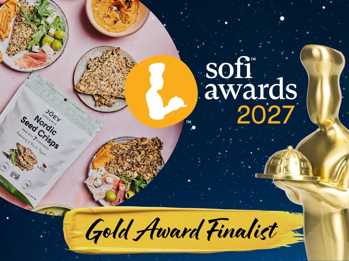 Jöey Nordic Seed Crisps Rosemary & Black Pepper named a 2027 sofi Gold Award finalist